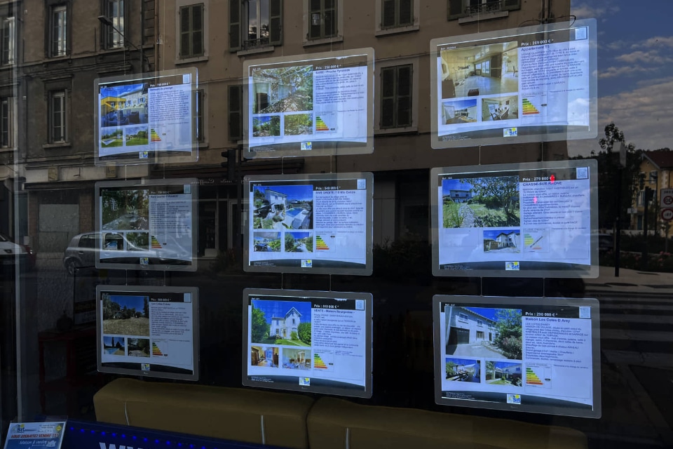 3 meilleures affiches vitrine immobilier en France
