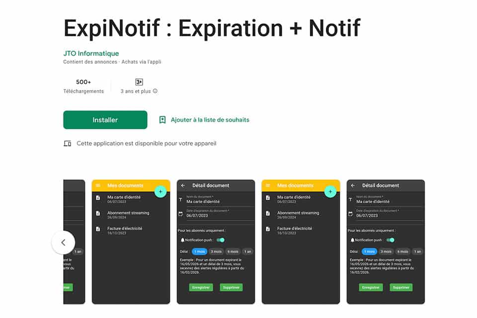 ExpiNotif : L'application de gestion de vos dates d'expiration