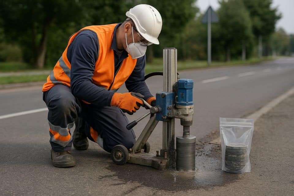 Pourquoi un carottage amiante et HAP sur les routes ?